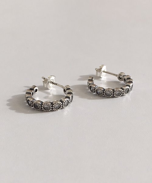(silver925) antique bling earring