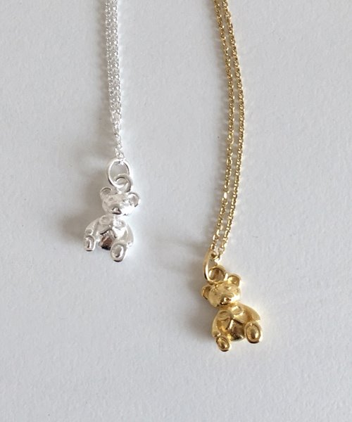 (silver925) bear necklace