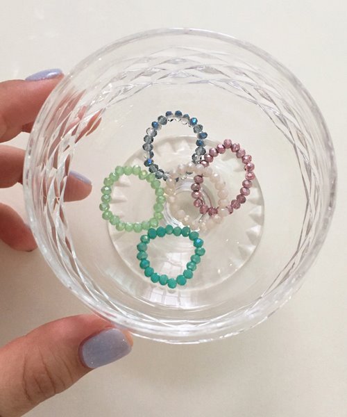 color beads ring