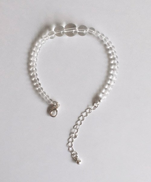 white crystal bracelet