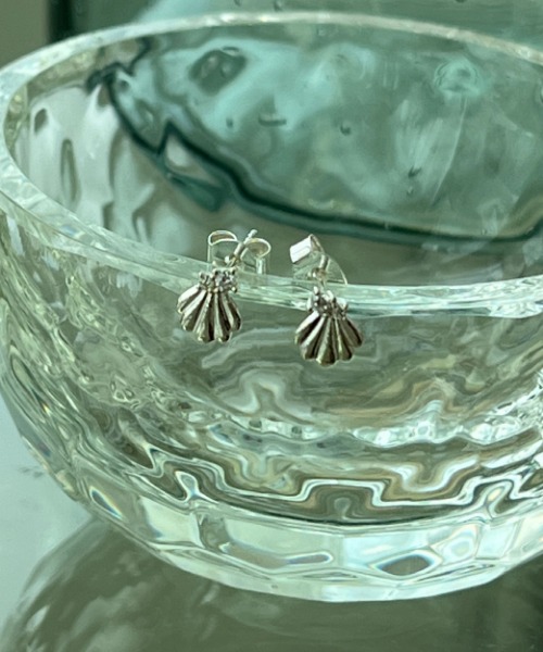 (silver 925) seashell earring