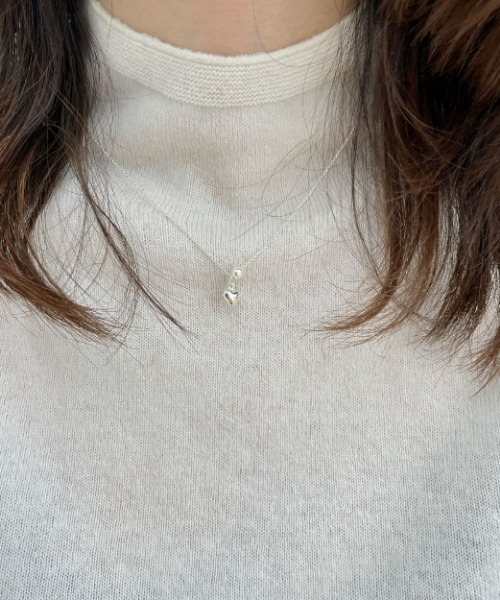 (silver 925) snow heart necklace